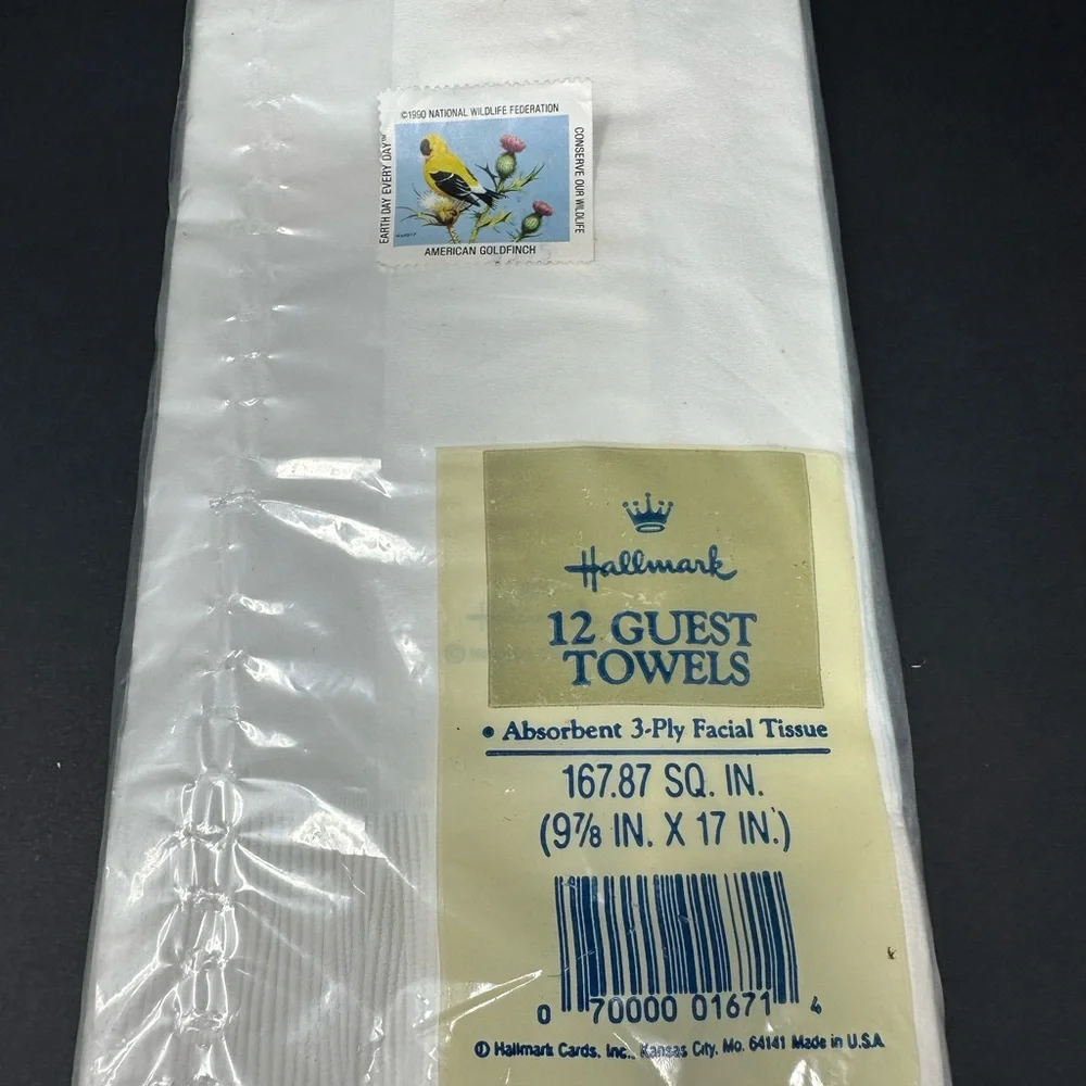 Vintage Hallmark Guest Towel Napkins Butterflies 12 Count A2
